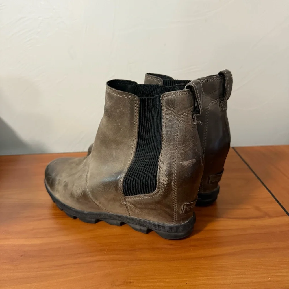 Sorel Joan‎ Of Arctic Wedge II Chelsea Boot Grey Brown 1808551052 Size 7.5